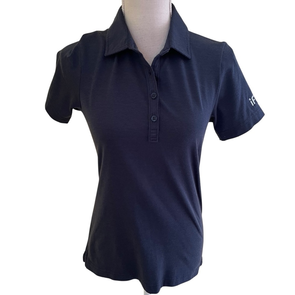 Travis Mathew Navy Blue Polo Shirt with IFITY Logo S